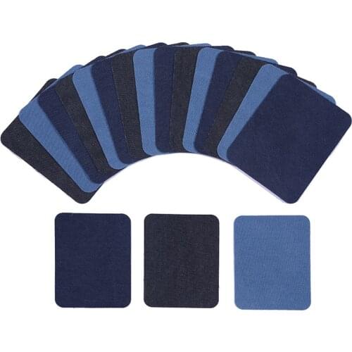 Denim Patches Iron-On Repair Patches for Jean Clothing Pants Apparel Sewing Fabric DIY Sticky Jeans Patches Decoration