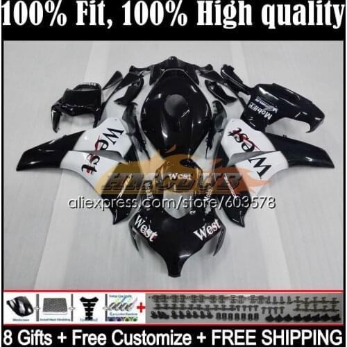 Injection For HONDA CBR1000 RR CBR 1000RR 48CL.5 CBR1000RR 08 09 10 11 CBR 1000 RR CC 2008 2009 2010 2011 Fairing Black west