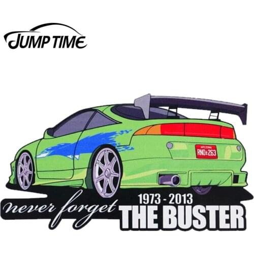 JumpTime 13cm x7.1cm Personality Never Forget the Buster Eclipse Vinyl Sticker Decal Funny Car Stickers Window Bumper Decoration
