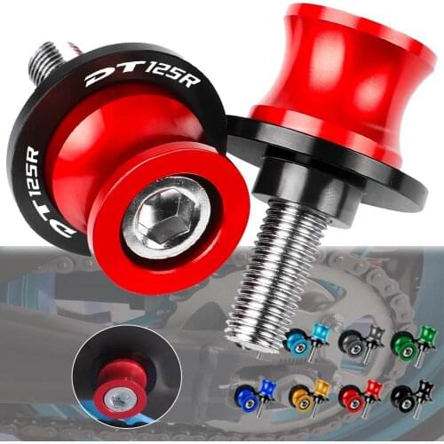 For Yamaha DT125R/DT125RL/DT125RE/DT125LC/DT125RR DT125 DT 125 R RL RE LC RR 6MM Motorcycle Swingarm Spools Slider Stand Screw