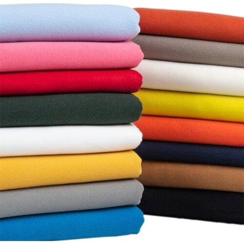 Brushed Thickened Double-sided Wool Fabric for Winter Coat Clothing Sewing Trousers Dress DIY Handwork Craft Fabric 50 Cm/bag
