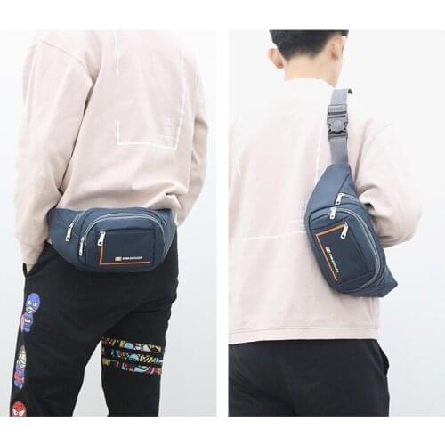 Men Women Fashion Waist Bag Simple Leisure Fanny Pack Sport Fitness Waist letter Shoulder Messenger Crossbody Chest packet