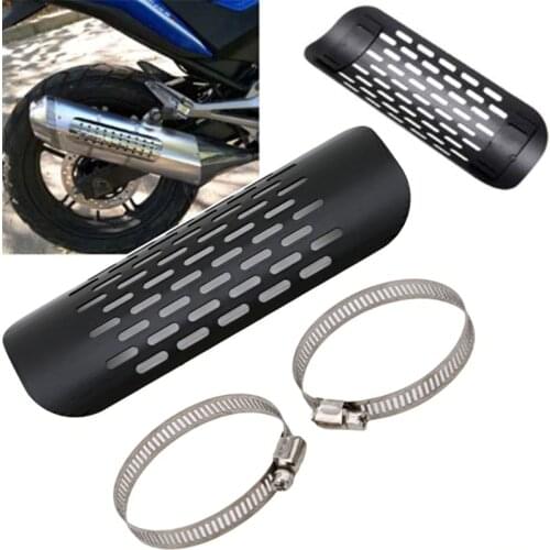 Motorcycle Universal Exhaust Pipe Protector Heat Shield Cover Guard Anti-scalding Cover New
