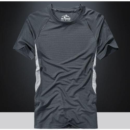 New Style Summer Short-Sleeved T-shirt Youth Outdoor Sports Quick Drying Clothes Large Size Running Fitness Loose T-shirt