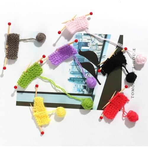 New Miniature Mini Artificial Wool Props Diy Accessories Knitted Sweater Yarn Ball Doll Accessories