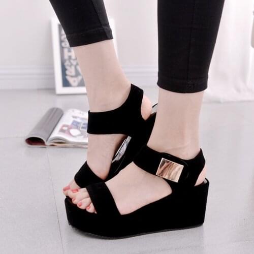 Summer NEW Women Sandals Fashion Wedges Bottom Flatform Shoes Casual Wedges Sandals Women Shoes free shipping 695