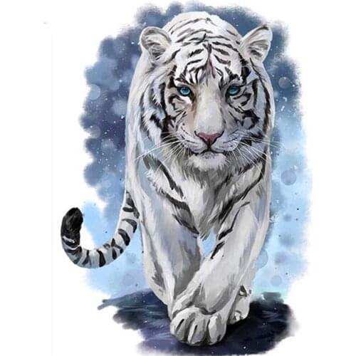 New 5D DIY Full Square/Round Diamond Art Kits Animal Diamond Painting Embroidery Cross Stitch Tiger Mosaic Decor For Home