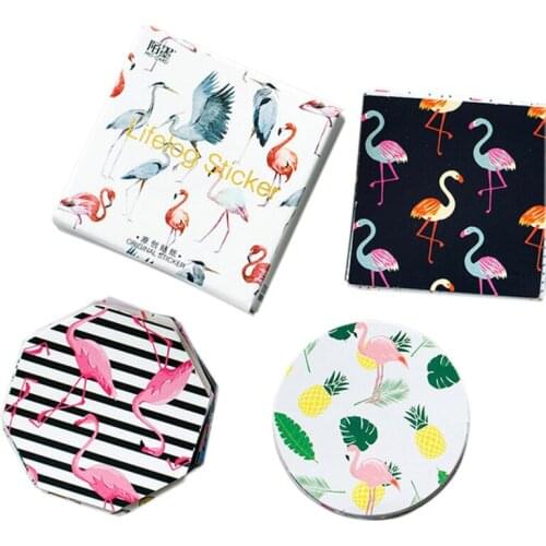 20packs/lot original Flamingo different shapes Album Paper Lable Stickers Scrapbooking DIY Decoration Diary /office school