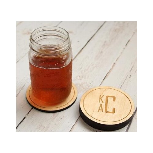 Personalized Engraved Monogram Wedding Wood Favors Coaster mats invitation cards party engagement bridal shower decorations