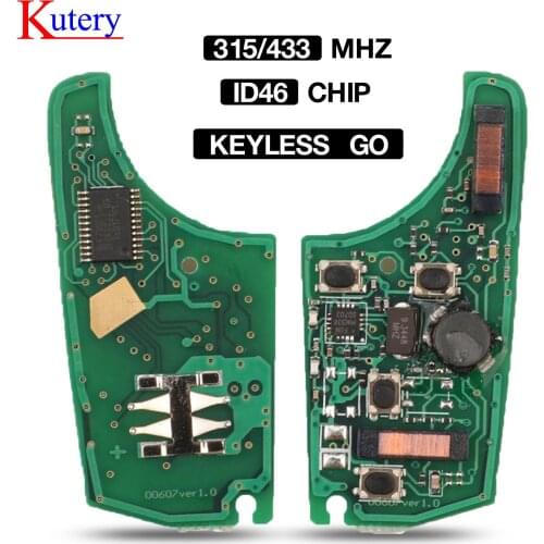 Kutery 315/433MHZ ID46 Chip Remote Control Car Key Circuit Board For Chevrolet Cruz Aveo Opel Buick Verano Encore FOB Hitag2