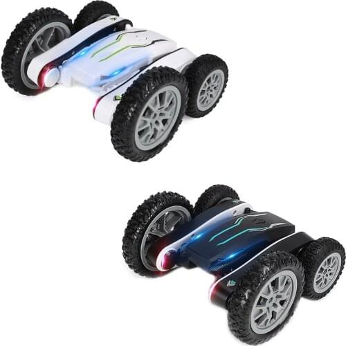 Rc Car 360 Degree Rotate Double Sided Stunt Drift Deformation Racing 2.4G Radio Control Car Cool LED Light Gift Toy for Children