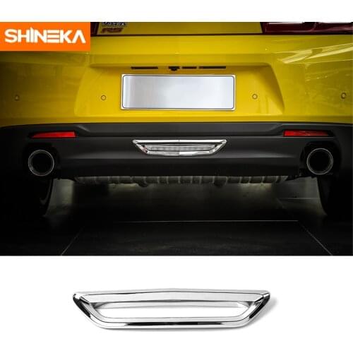 SHINEKA Tail Rear Bumper Pilot Lamp Light Decoration Cover Trim Frame Sticker for 6th Gen European Chevy Camaro 2.0T RS