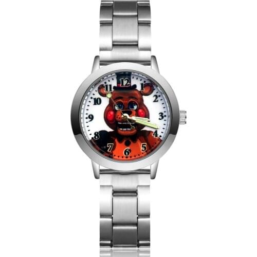 Cute Cartoon Cute pretty Bear style Childrens Watches Kids Student Girls boys Quartz Metal steel Wrist Watch JA154
