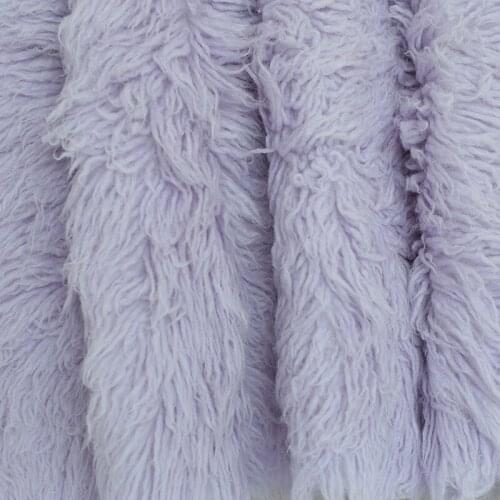 Lilac Chunky Wool Blanket Felted Wool Blanket Curly Photography Blanket Posing Backdrop Beanbag Cover Newborn Photo Props Layer