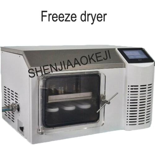 SJIA-5FE bench type pilot freeze dryer Tray heating freeze dryer Active polypeptide freeze-dried powder dryer 220V/110V 1100W