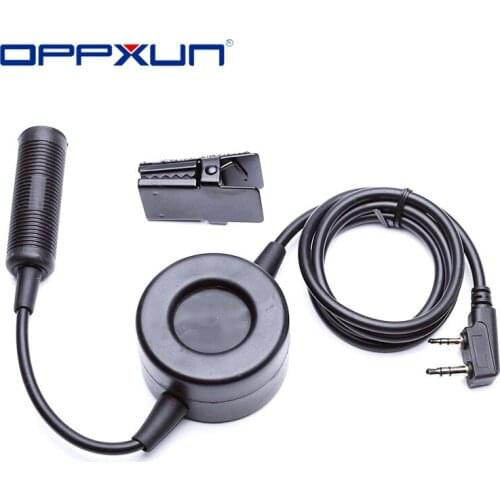 Z-Tactical PTT TCI Walkie Talkie Headset MIC Speaker Waterproof Round for Two Way Ham Radio Motorola Kenwood TYT F8 BAOFENG 5R