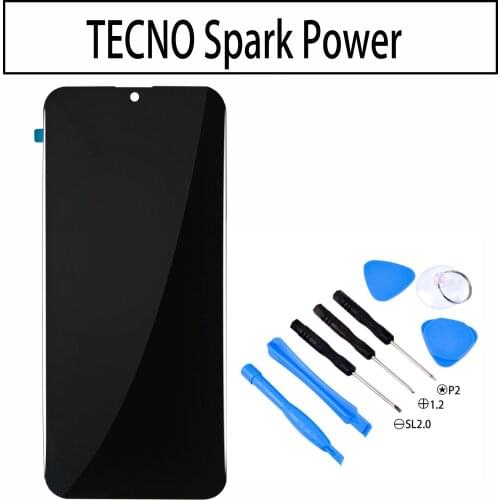 6.35" Amoled LCD For TECNO Spark Power LCD Display Touch Screen Digitizer Assembly 100% New LCD With Touch Digitizer