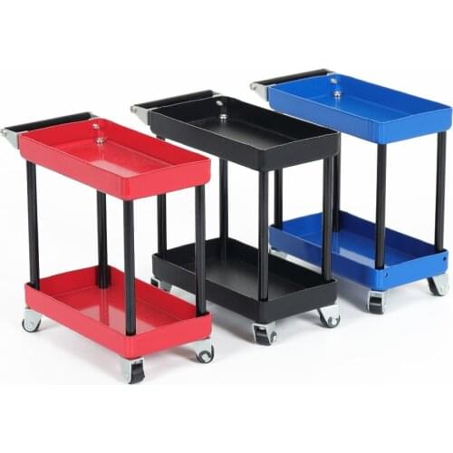 1:10 Proportion Garage Series Metal 2 Iayer Oil Service Cart Trolley for 1/10 RC Crawler Traxxas TRX4 TRX-4 Axial SCX10 D90