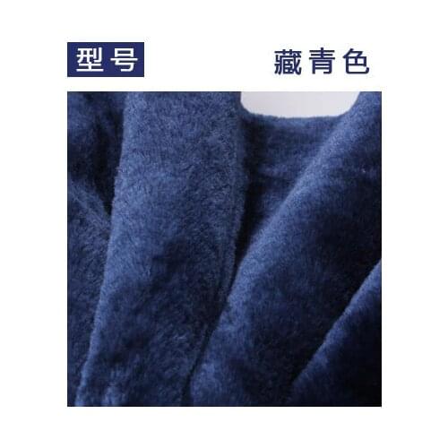 16# deep blue 1 meter 8mm Minky fleece plush fabric deep blue color velboa for DIY sewing Stuffed toys material PV velvet