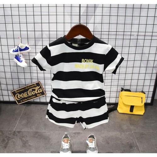 Children handsome clothing kids casual T-shirt + shorts Pants 2Pcs/set boys fashion summer sets 2-6YEARS