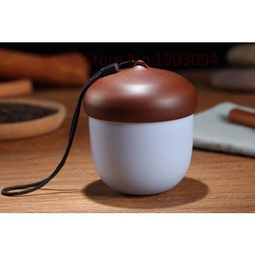 20pcs /Creative Tea Mug Cute Pineal Cup For Kids Portable Plastic Travel Mug With Tea Infuser Rope Kitchen Water Cup Drinkware