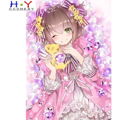 5D diy Diamond Painting cartoon Japan Anime Cardinal Sakura Beautiful girl Diamond Embroidery Cross Stitch Mosaic decoration gif