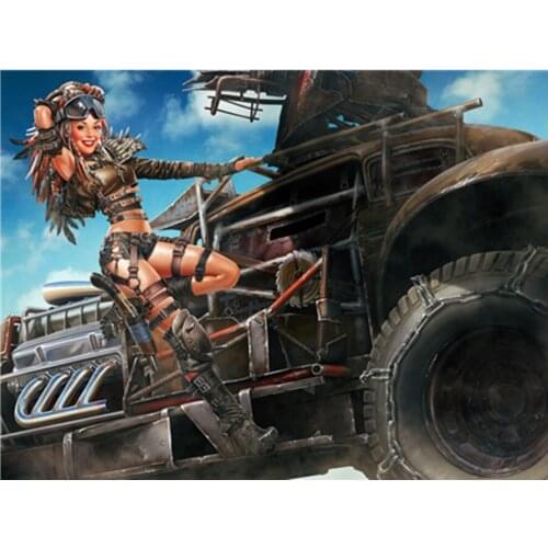 5D DIY Diamond Painting Landscape car chariot diamond embroidery Full round/square cross stitch rhinestone home decoration gift