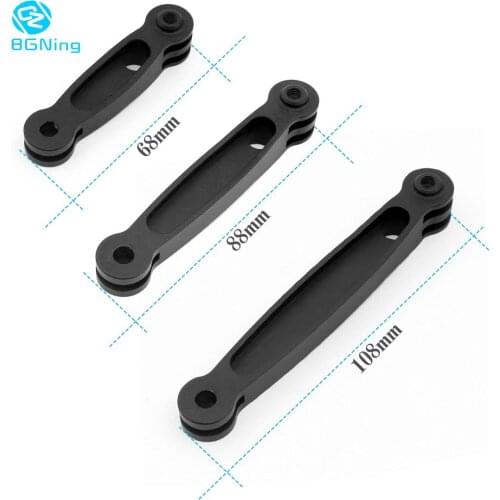 Aluminum Helmet Extension Arm Selfie Stick for GoPro 8 7 6 5 SJCAM Yi 4K Sports Action Camera Bracket Adapter Accessories