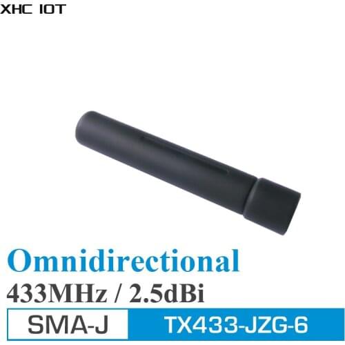 2pcs Uhf Antenna 433MHz High Gain Omnidirectional SMA Male 2.5dBi XHCIOT TX433-JZG-6 Omni Wifi Antennas for Communication