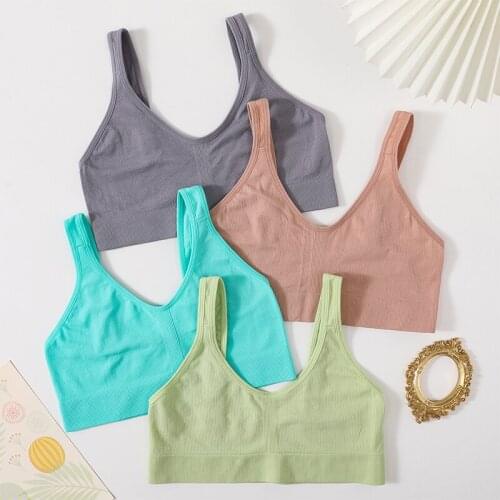 Women Tube Top Seamless Underwear V Neck Bralette Non-Wired Push Up Bra Female Bra Sexy Lingerie Sport Sexy Crop Top Bandeau