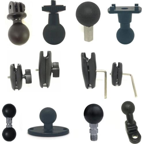 Jadkinsta Motorcycle Ballhead Holder Mount 1 Inch Autocycle Stand for Gopro Xiaomi for iPhone for GPS