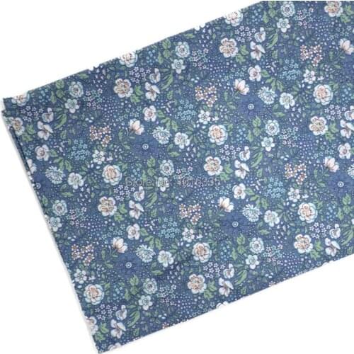 Free shipping 160cm Width Floral Printed 100% Cotton Fabric For Patchwork Pillow Kids Headband Baby Shoes DIY Scrapbook Cloth