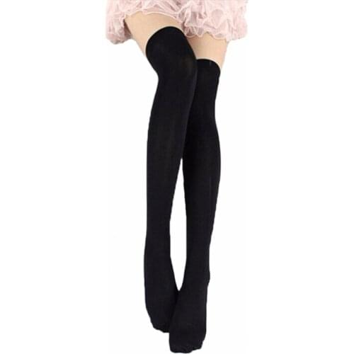 Women Sexy Thigh High Stockings Temptation Stretch Stocking Over Knee Socks Trendy Velvet Collant Femme