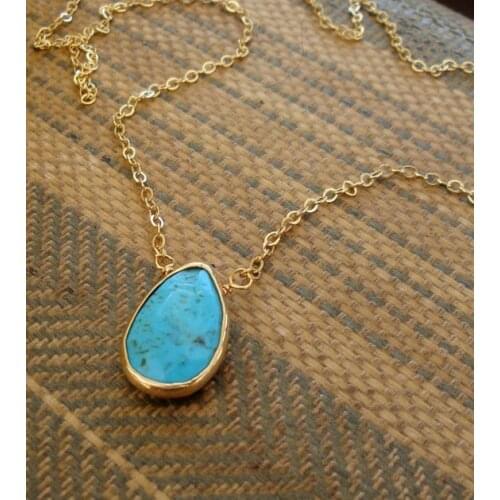 FİRUZEN COLLECTION ÇERÇEVELİ FİRUZE CERTIFIED LADY NECKLACE