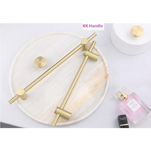 Brass Long Cabinet Handles Wardrobe Handle Luxury Nordic Bathroom Cabinet Knobs Large Drawer Pulls