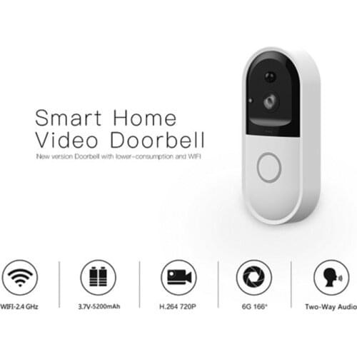 Mini Smart Video-eye Doorbell Wireless Home Electronic Doorbell Camera With Video Call PIR Alarm Detection Free Cloud Storage