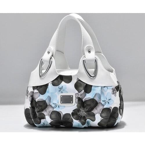 Fashion Flower Design Top-handle Ladies Handbag Women Shoulder Bags Pu Leather Messenger Purse Bag Female Tote Sac A Main#f3