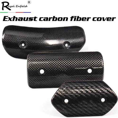 Motorcycle Project Exhaust Muffler Carbon Fiber Protector Heat Shield Cover Guard Anti-Scalding Cover for TMAX530 CB400 Z900