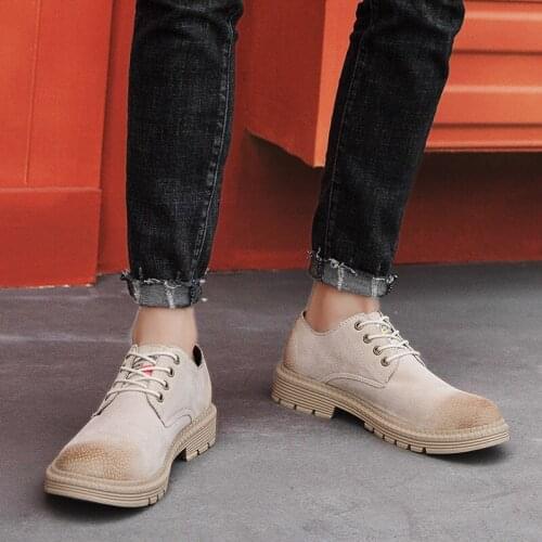 Sapatenis Masculino Fashion Mens Shoes Genuine Leather Men Casual Mens Outdoor Suede Zapatos De Hombre Moccasins For