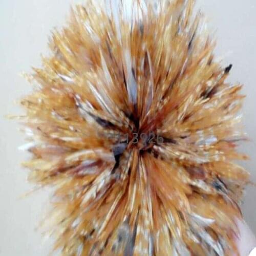Wholesale 10 -15cm natural chicken feather stripe pheasant feathers plumage for jewelry making diy crafts party decoration