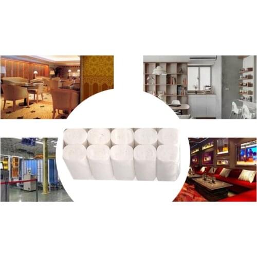 Rolls Family 4-Ply Toilet Paper Ultra Soft Natural Wood Pulp Strong Thickened Household Bath Tissue Hand Towels for Home Kitchen