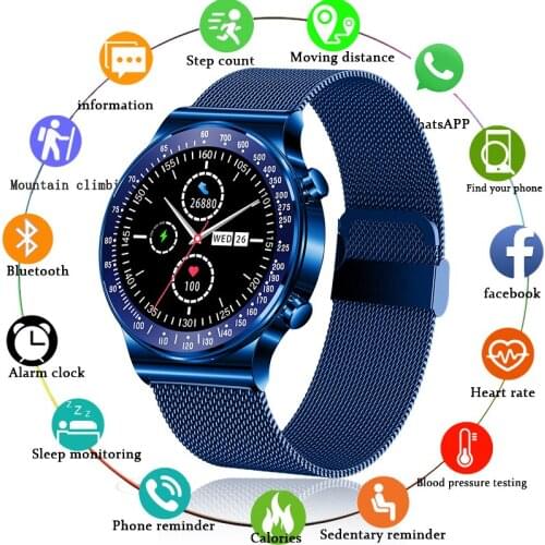 LIGE 2021New Smartwatch Answer/Dial Calls Smart Watch Men Women Heart Rate Monitoring Sports Fitness Bracelet For Android IOS