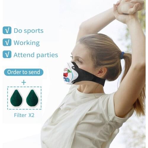 Smart Electric Face protection mask Air Cleaner Pollution Dust Air Purifier Creative Christmas gifts for relatives friends kids