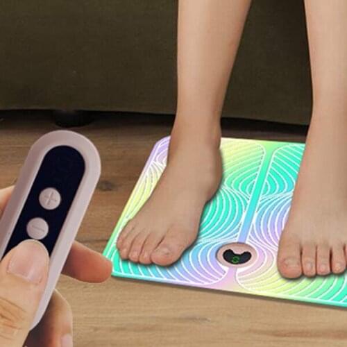 High Quality Foot Massager Machine Electric Intelligent EMS Foot Massage Mat Improves Circulation for Men Women