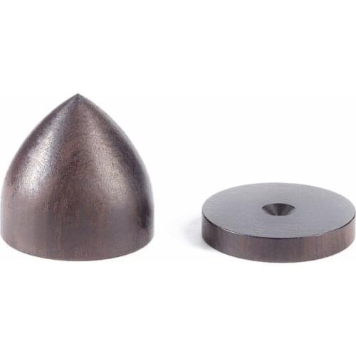 High performance 23mmx22mm Ebony Speaker Spike ,Amplifier Damping Isolation Base Feet Stand Nail