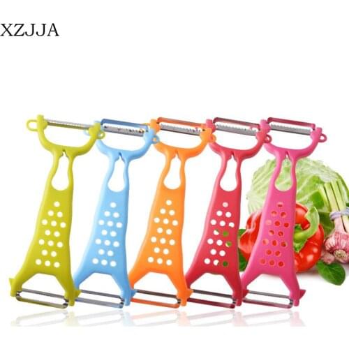 XZJJA Multifunction Double Head Peelers Fruit Vegetable Tools Potato Carrot Grater Cutter Kitchen Gadget Paring Knife Zesters