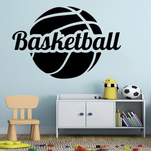 Funny Gymnasium Accessories Stickers Basketball Art Wall Stickers Childrens Room Interior Home Decoration Wall Decoration