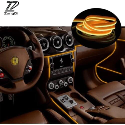 ZD Car Interior Atmosphere Lights Decoration Light Strips For Seat leon mk2 Mercedes w203 w204 Mitsubishi asx lancer Accessories