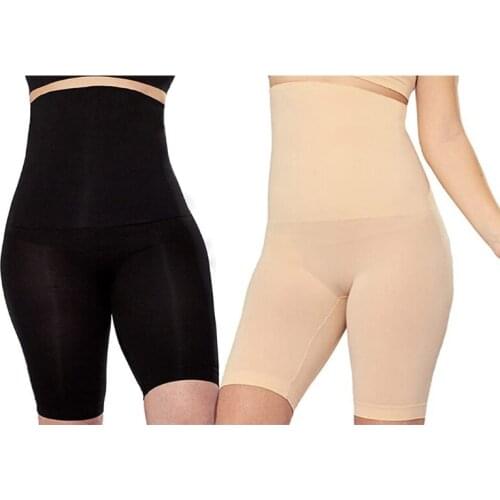 Women High Waisted Tummy Control Shapewear Slip Shorts Under Dress Thigh Slimmer Body Shaper Underwear Panties Butt Lifter Plus