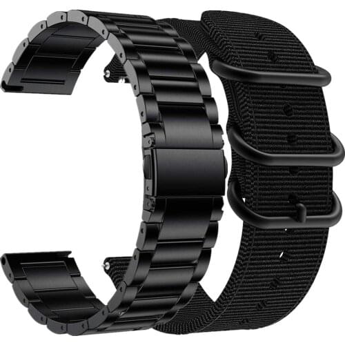 2 pack bands for amazfit gts bip band for galaxy watch 3 active 2 samsung gear s3 frontier 46 42mm huawei watch gt 2e band strap